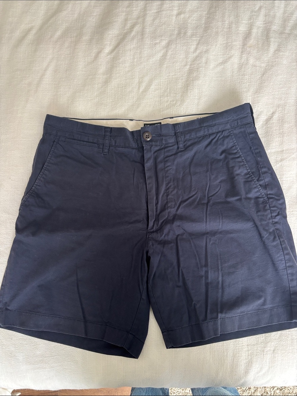 J. Crew Navy Flat-Front Men's Shorts